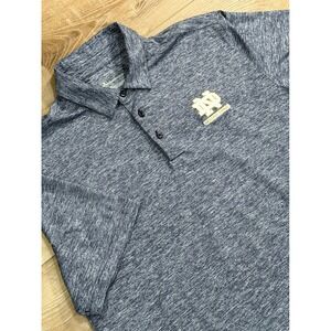 Under Armour Notre‎ Dame Fighting Irish Polo Shirt Mens XL Loose Heatgear